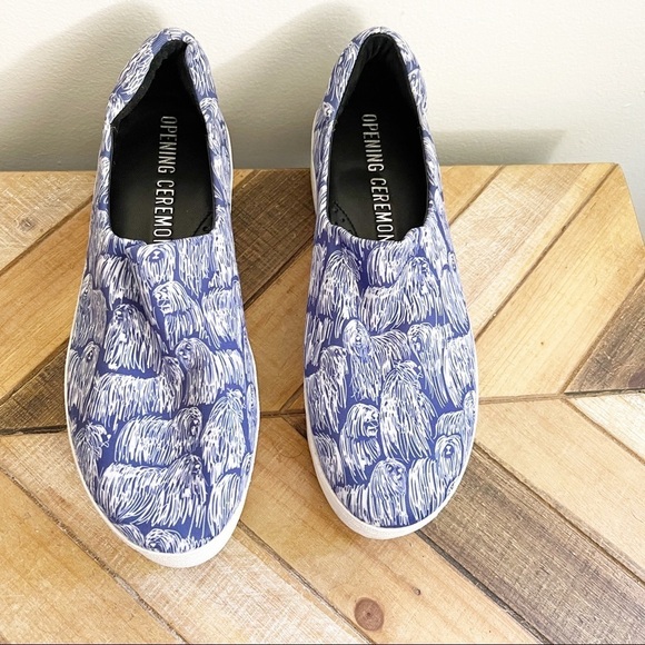 Opening Ceremony Dog Print CiCi Sneakers - Picture 1 of 13